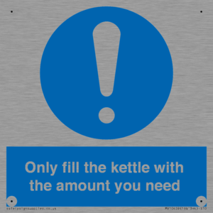 Only fill the kettle with the amount you need